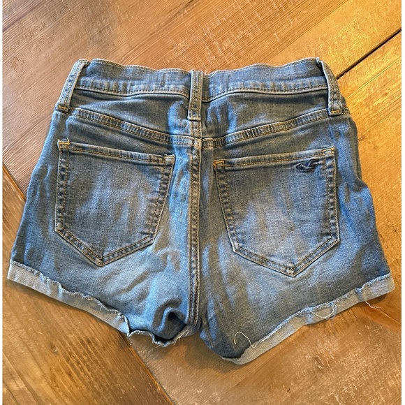 Hollister Denim Distressed Jean Shorts - Picture 2 of 3